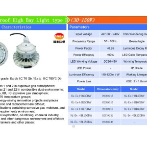 EXPLOSION-PROOF HIGH BAY LIGHT TYPE B