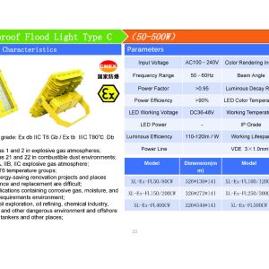 EXPLOSION-PROOF FLOOD LIGHT TYPE C