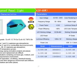 EXPLOSION-PROOF PANEL LIGHT